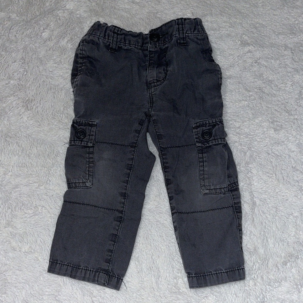 old navy grey jogger pants 18-24 month